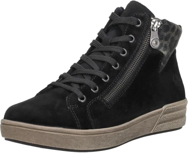 Rieker Veterboot X0709-00 Zwart Nubuck Warm Gevoerd - Foto 4