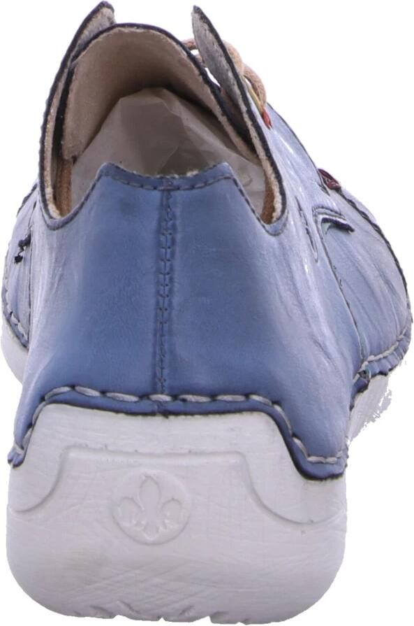 Rieker dames veterschoenen lage schoenen zakelijke schoenen leren schoenen 52528-14 blauw - Foto 4