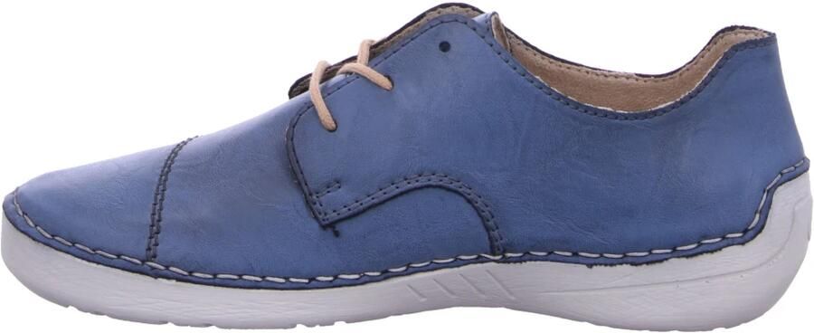 Rieker dames veterschoenen lage schoenen zakelijke schoenen leren schoenen 52528-14 blauw - Foto 5