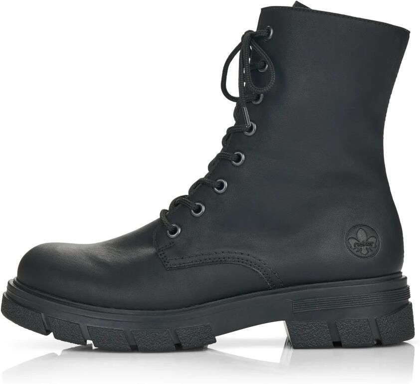 Rieker dames bikerboots enkellaars Z9120-00 zwart