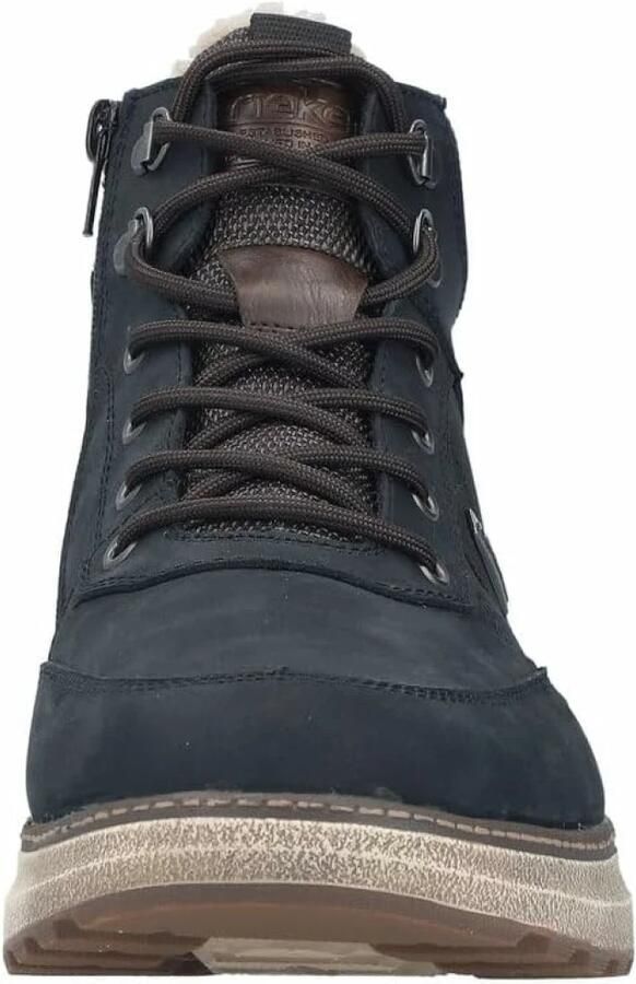Rieker Heren B5546 Hoge Sneakers TEX Extra Wijd H Blauw Combi - Foto 4