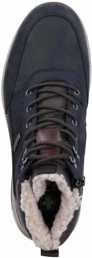 Rieker Heren B5546 Hoge Sneakers TEX Extra Wijd H Blauw Combi - Foto 5