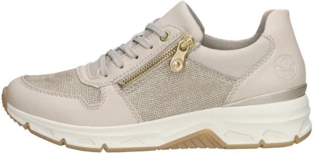 Rieker Beige Sneaker met Gouden Details Multicolor Dames