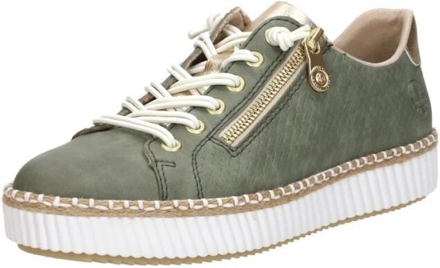 Rieker Veterschoenen Laag Veterschoenen Laag Groen - Foto 4