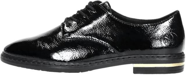 Rieker Zwarte veterschoenen met subtiel gouden detail Black Heren - Foto 4