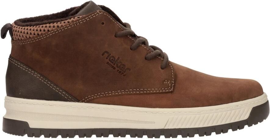 Rieker Bruine extra brede veterschoenen voor heren Brown