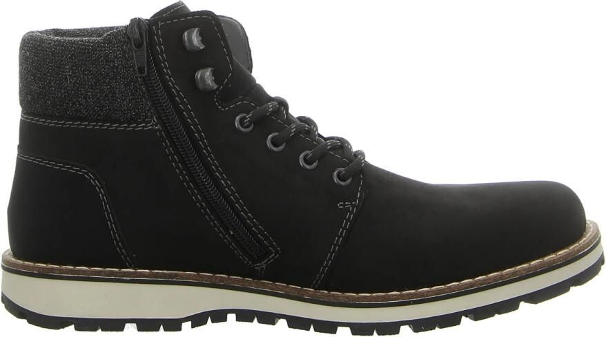 Rieker heren veterboot zwart