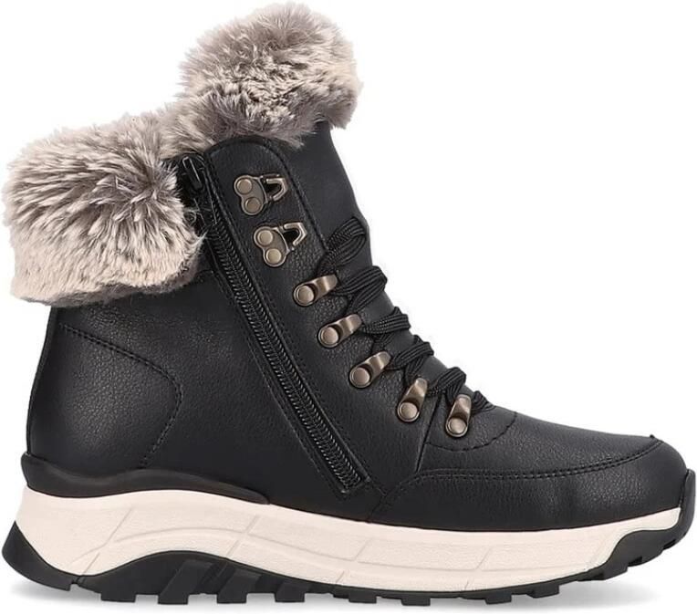 RRieker R-Rieker Winterlaarzen Hightop sneakers veterschoenen winterlaarzen met lamswolvoering