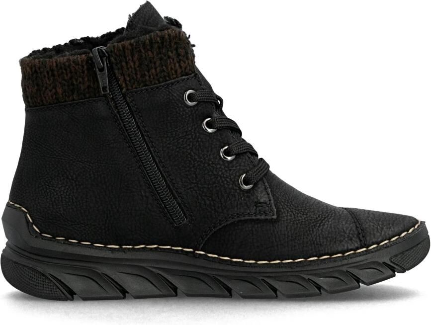 Rieker Winterlaarzen Veterboots enkellaarsjes casual boots met zachte schachtrand