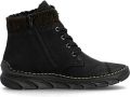 Rieker Winterlaarzen Veterboots enkellaarsjes casual boots met zachte schachtrand - Zwart