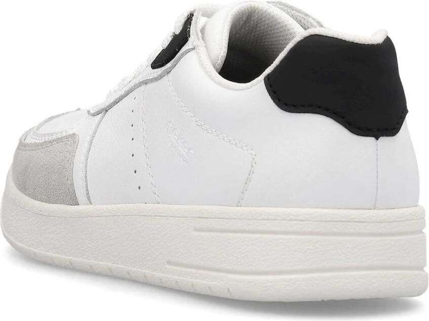 Rieker Comfortabele witte leren sneaker voor heren White - Foto 2