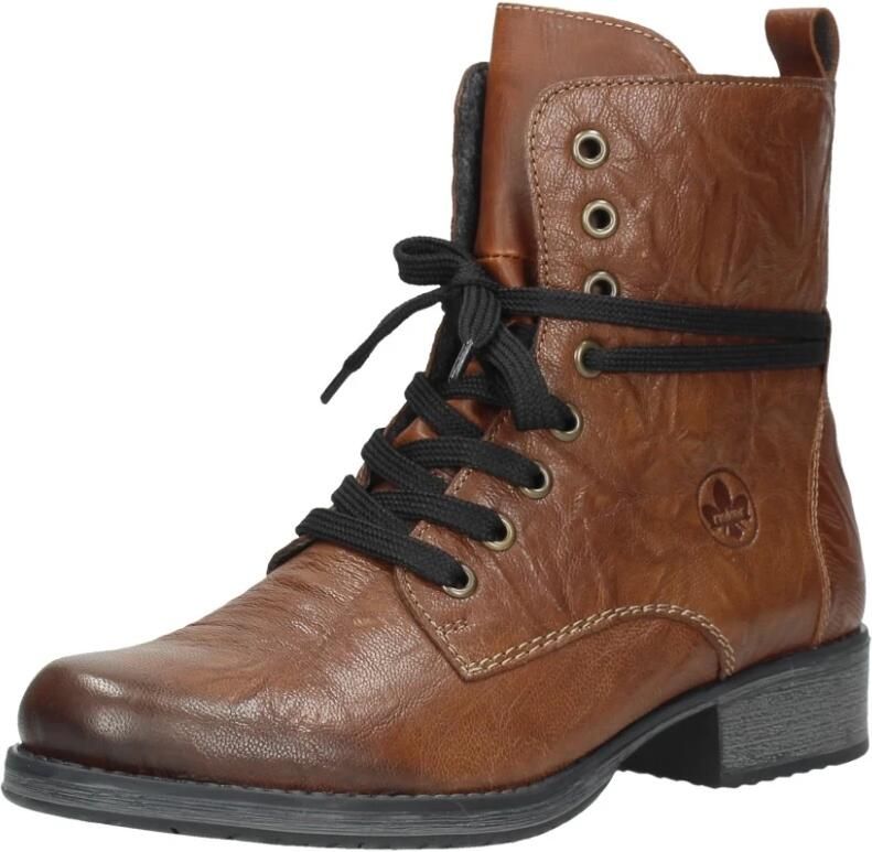 Rieker Bruine Cognackleurige Veterschoen voor Dames Brown Dames - Foto 3