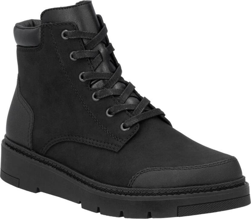 Rieker Zwarte Casual Gesloten Heren Enkellaarzen Black