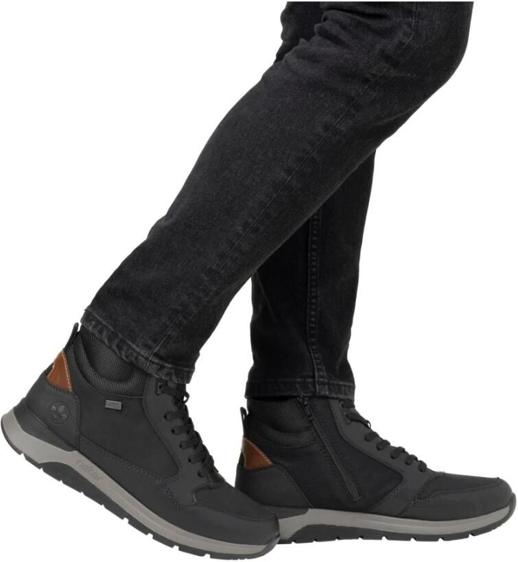 Rieker Zwarte casual enkellaarsjes - Foto 6