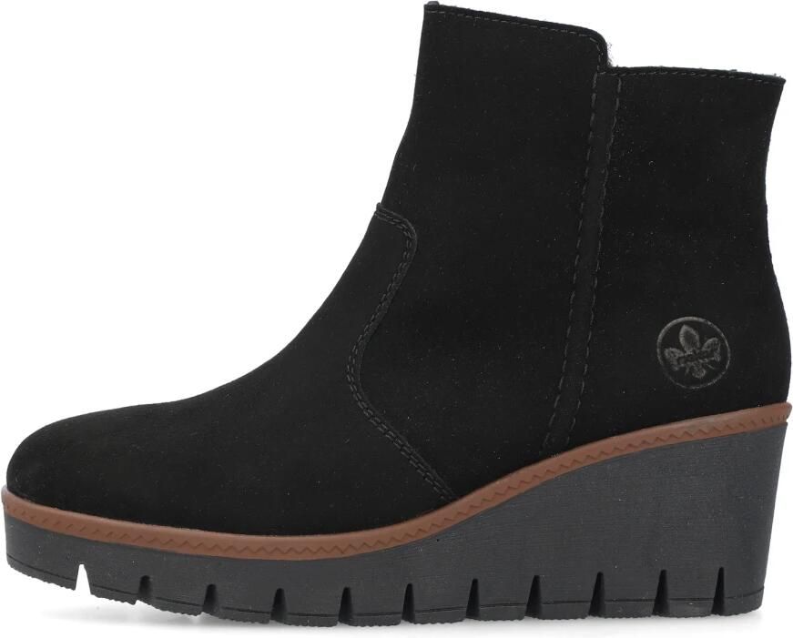 Rieker Winterlaarsjes wedge boots basic enkellaars met binnenrits smalle vorm - Foto 2