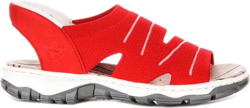Rieker Sandalen Trekkingsandaal outdoorsandaal zomerschoen met elastische instap