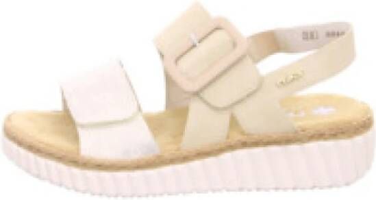 Rieker Sandalen met bandjes voor dames in effen kleur