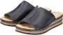 Rieker Zwarte Synthetische Slipper met Zacht Voetbed Black Dames - Thumbnail 10