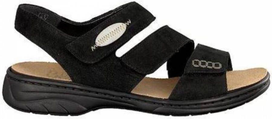 Rieker Comfort Sandalen voor Dames in Zwart - Foto 3