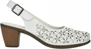Rieker Hartweiss casual part-open sandalen Wit Dames