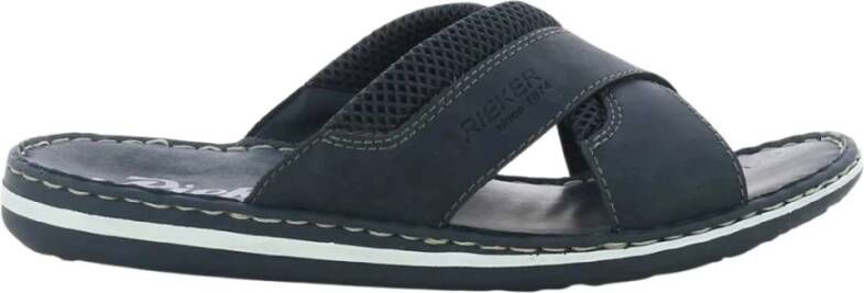 Rieker Schuifregelaars Blauw Heren
