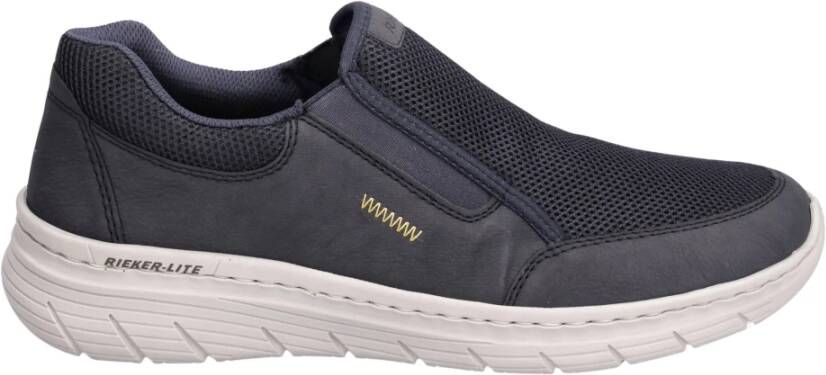 Rieker Instappers Vrijetijdsschoen slipper halfschoen in materiaalmix.