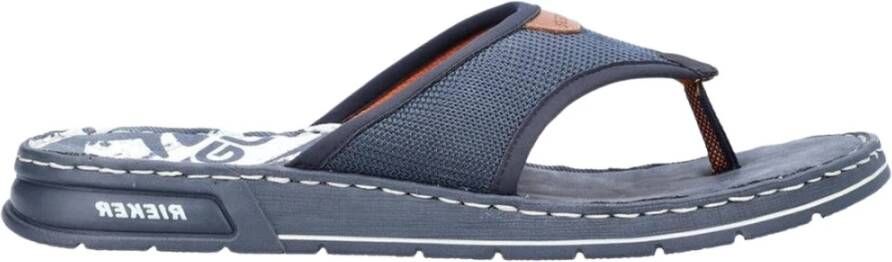 Rieker navy leisure open flip-flops Blauw Heren