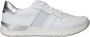 Rieker Witte Leren Sneakers met Zilveren Details White Dames - Thumbnail 6