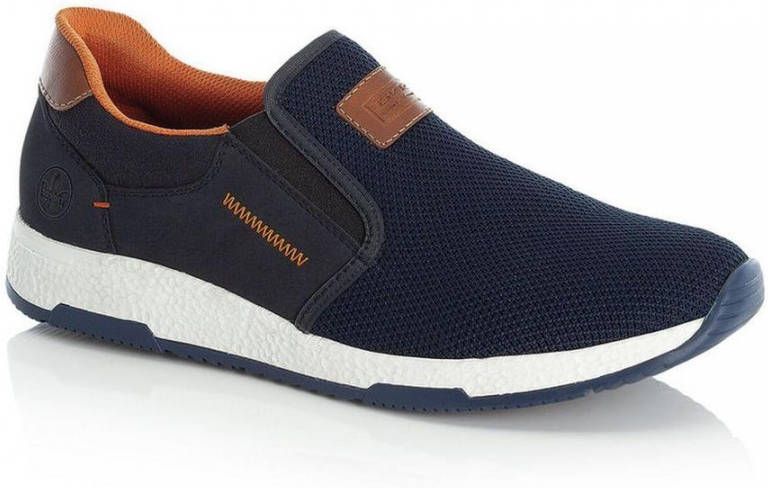 Rieker Slip-on sneakers Casual slipper vrijetijdsschoen instapschoen met contrastnaad - Foto 9
