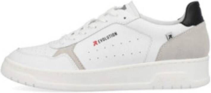 Rieker Sportieve Heren Veterschoenen in Wit en Zwart - Foto 4