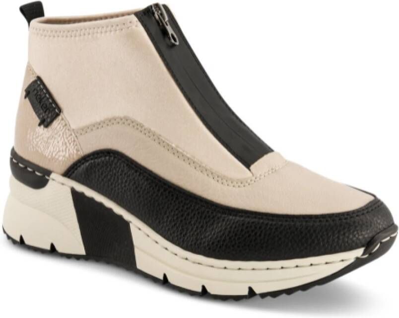 Rieker Boots zonder sluiting Enkellaarsjes high top sneakers met ritssluiting aan de voorkant - Foto 2