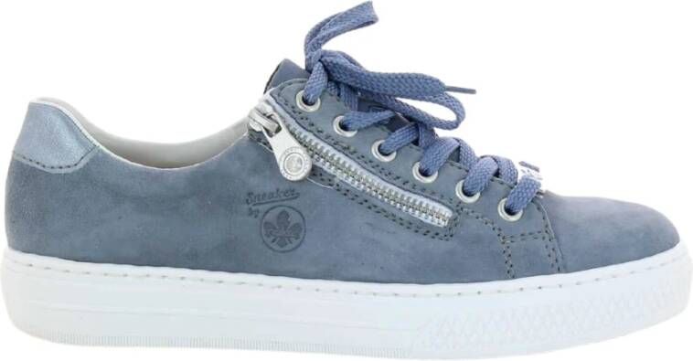 Rieker Stijlvolle Blauwe Damessneakers Blauw Dames