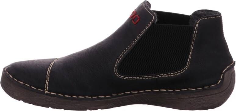 Rieker Chelsea-boots instaplaarzen enkellaars met opvallende contraststiksels
