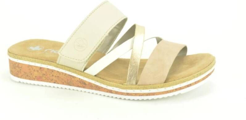 Rieker Stijlvolle Nude Sandalen met Bandjes