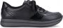 Rieker Stijlvolle zwarte leren sneakers Zwart Dames - Thumbnail 1
