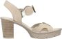 Rieker Taupe dames sleehak sandalen - Thumbnail 1