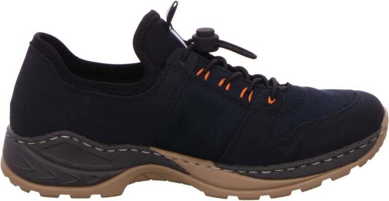 Rieker Slip-on sneakers Trekking Schoen vrijetijdsschoen Slipper met verfijnde randnaad