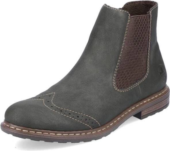 Rieker Chelsea-boots met lyra-perforaties smal model