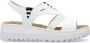 Rieker Witte Casual Open Platte Sandalen White Dames - Thumbnail 2