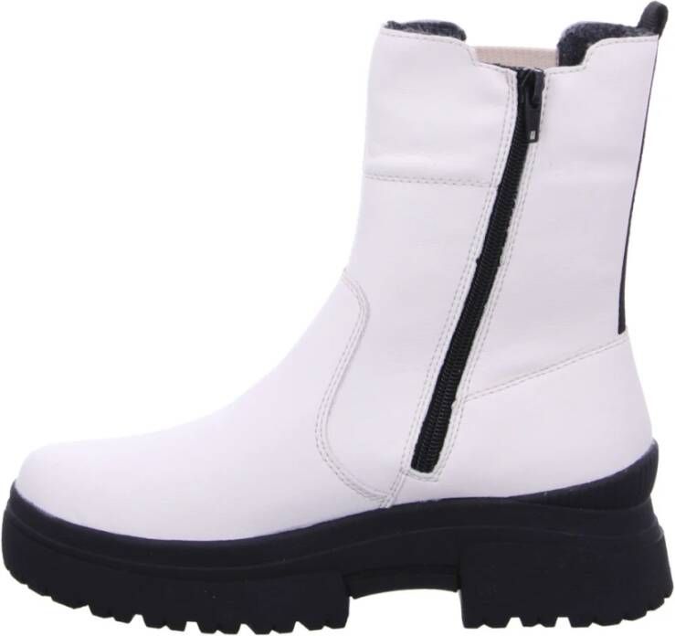 Rieker Witte Gesloten Enkellaarsjes voor Vrouwen White Dames - Foto 2