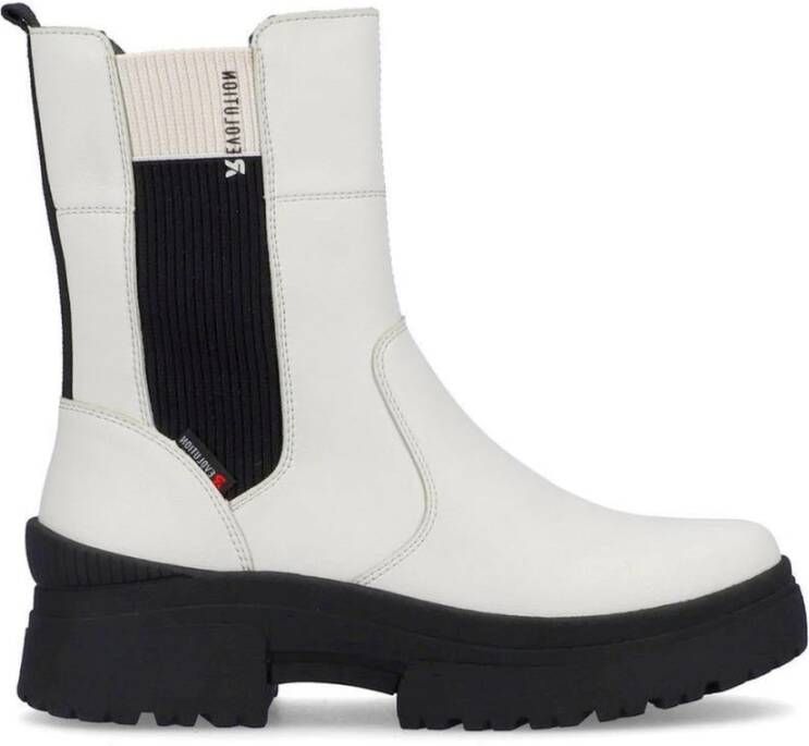 Rieker Witte Gesloten Enkellaarsjes voor Vrouwen White Dames - Foto 3