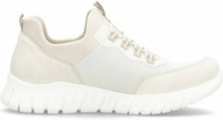 Rieker Slip-on sneakers instappers lage schoen vrijetijdsschoen in vegan uitvoering