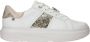 Rieker Trendy witte leren sneakers met gouden libelledetail White Dames - Thumbnail 2