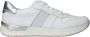 Rieker Witte Leren Sneakers met Zilveren Details White Dames - Thumbnail 2