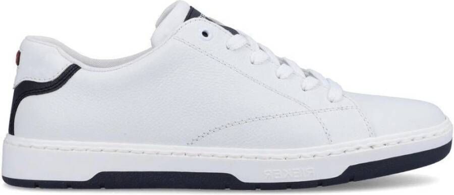 Rieker Witte leren sneakers voor heren Wit Heren