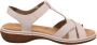 Rieker Witte sandalen met kruisband voor dames - Thumbnail 1