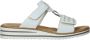 Rieker Witte Slipper met Leuk Motief White Dames - Thumbnail 2