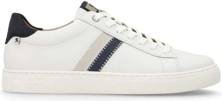 Rieker Witte Sneakers voor Mannen White Heren