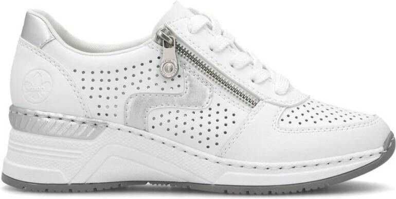 Rieker Witte Sneakers voor Vrouwen White Dames