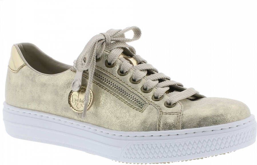 Rieker woman sneakers delphi nude beige Groen Dames